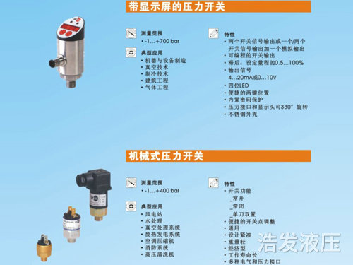 顯示屏、機械式壓力開關